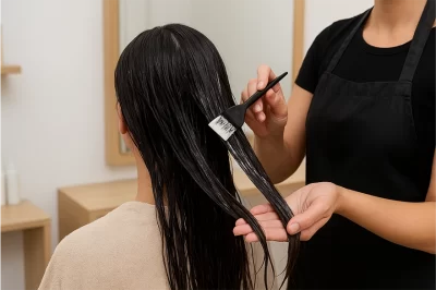 اجرای مرحله به مرحله پروتئین صافی مو در سالن زیبایی صالحی بیوتی